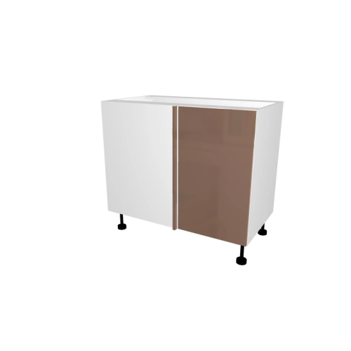 MEUBLE DE CUISINE ANGLE , RIO , CAPPUCCINO BRILLANT , L 100 cm x H 72 cm x P 56 cm