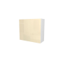 MEUBLE DE CUISINE HAUT , CASABLANCA , BEIGE BRILLANT , L 80 cm x H 72 cm x P 30 cm