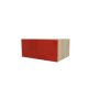 MEUBLE DE CUISINE HAUT ABATTANT , CHARLEROI , ROUGE BRILLANT , L 80 cm x H 36 cm x P 56 cm