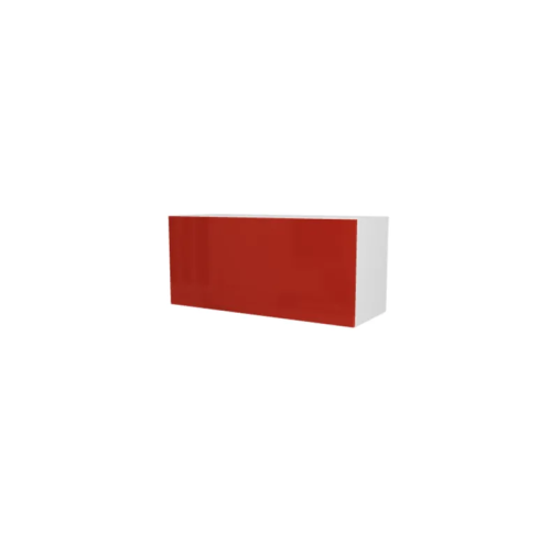 MEUBLE DE CUISINE HAUT ABATTANT , CHARLEROI , ROUGE BRILLANT , L 80 cm x H 36 cm x P 30 cm