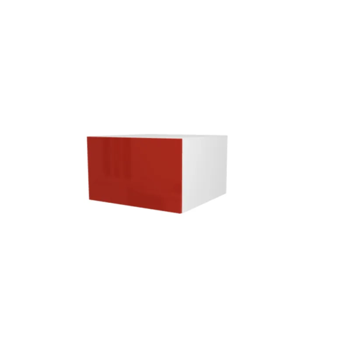 MEUBLE DE CUISINE HAUT ABATTANT , CHARLEROI , ROUGE BRILLANT , L 60 cm x H 36 cm x P 56 cm