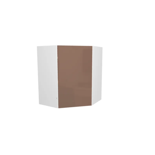 MEUBLE DE CUISINE ANGLE HAUT , RIO , CAPPUCCINO BRILLANT , L 60 cm x H 72 cm x P 30 cm